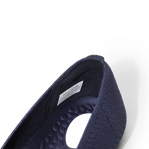 Almond Toe Arch Support Flats - NAVY - 4
