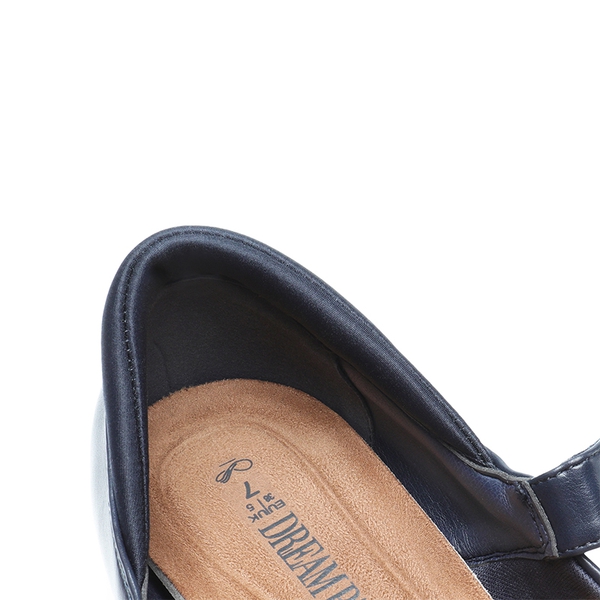 Mary Jane Non-Slip Comfortable Flats - NAVY - 3