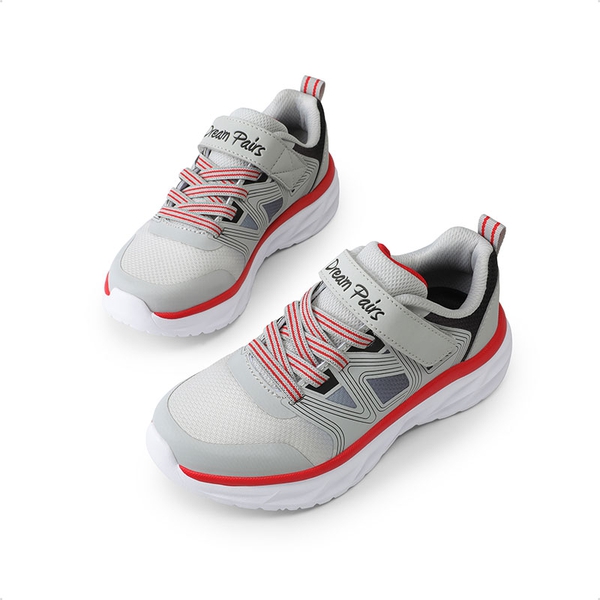 [HappyFeet Heroes] Boys & Girls Lightweight Non-Slip Sneakers - GREY - 3