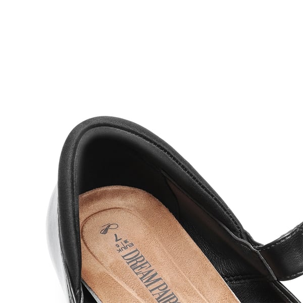 Mary Jane Non-Slip Comfortable Flats - BLACK - 3