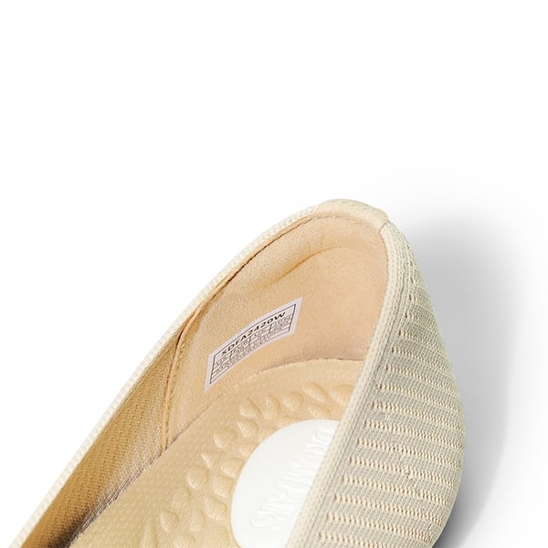 Almond Toe Arch Support Flats - APRICOT - 4