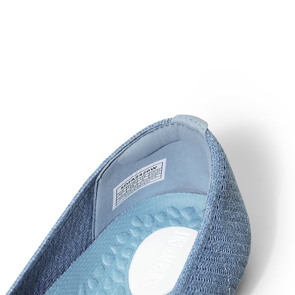 Almond Toe Arch Support Flats - DENIM BLUE - 4