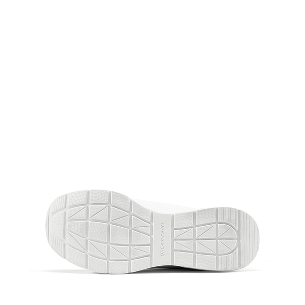 MAX Lace Up Air Cushion Platform Fashion Sneakers - WHITE - 3