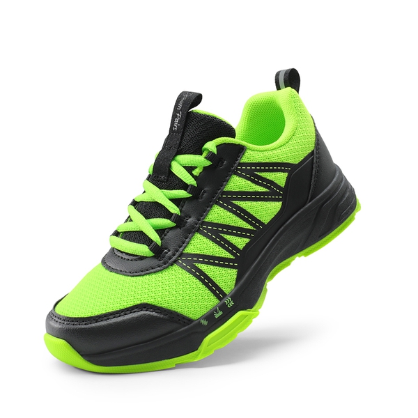 [DuraPlay Energy Exploders] Boys' & Girls' Lightweight Running Shoes - NEON GREEN/BLACK -  0