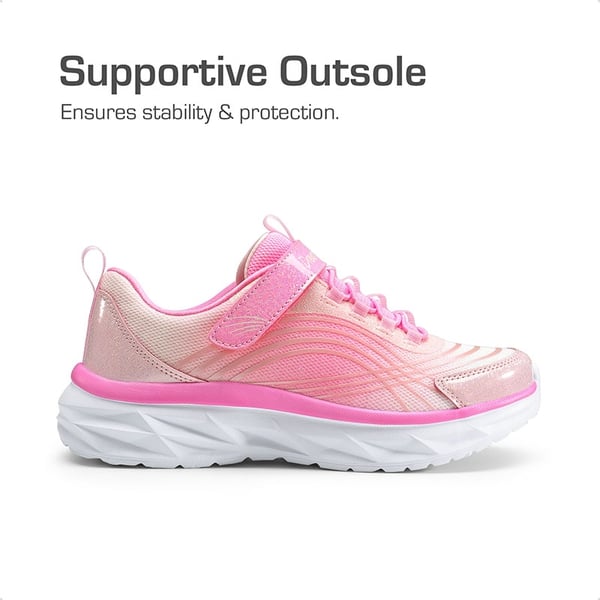 [Sparkle ColorBurst] Holographic Detail Running Shoes - PINK - 1