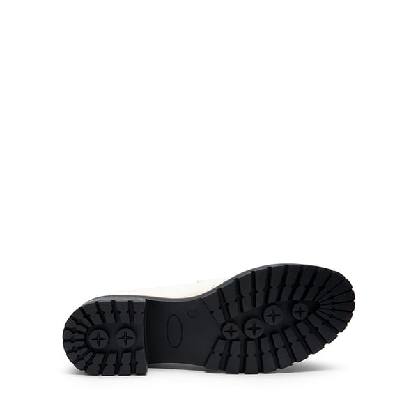 Tassels Chunky Penny Loafers - BEIGE-PU - 2