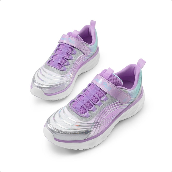 [Sparkle ColorBurst] Holographic Detail Running Shoes - PURPLE/SILVER/BLUE - 3