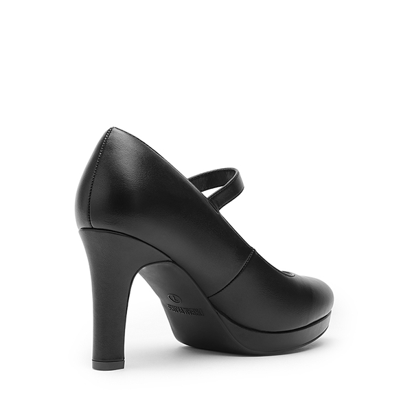Mary Jane Platform Pumps - BLACK - 4
