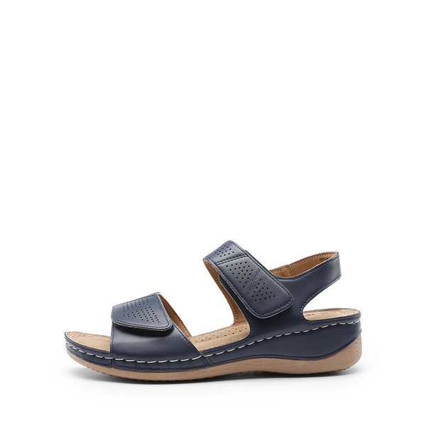 Lightweight Hook-and-loop Straps Sandals - NAVY - 1