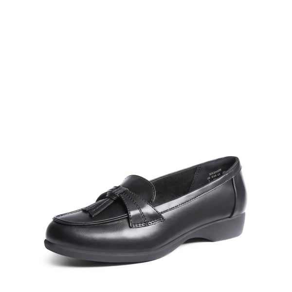 Arch Support Tassel Loafers - BLACK -  0