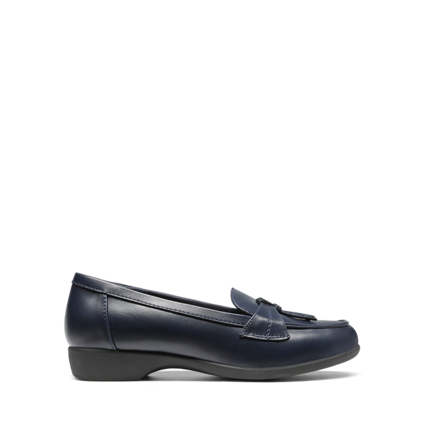 Arch Support Tassel Loafers - NAVY - 3