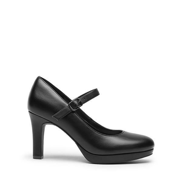 Mary Jane Platform Pumps - BLACK - 3
