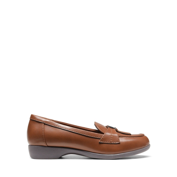 Arch Support Tassel Loafers - BROWN - 3
