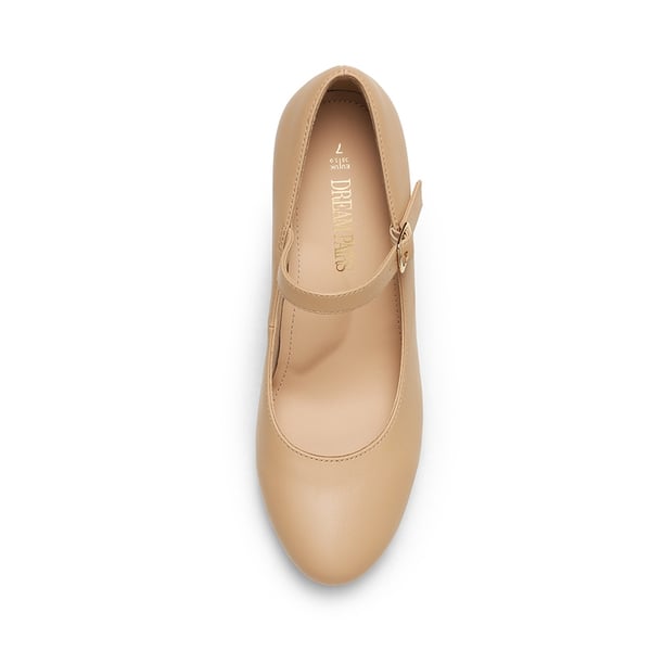 Mary Jane Platform Pumps - NUDE - 5