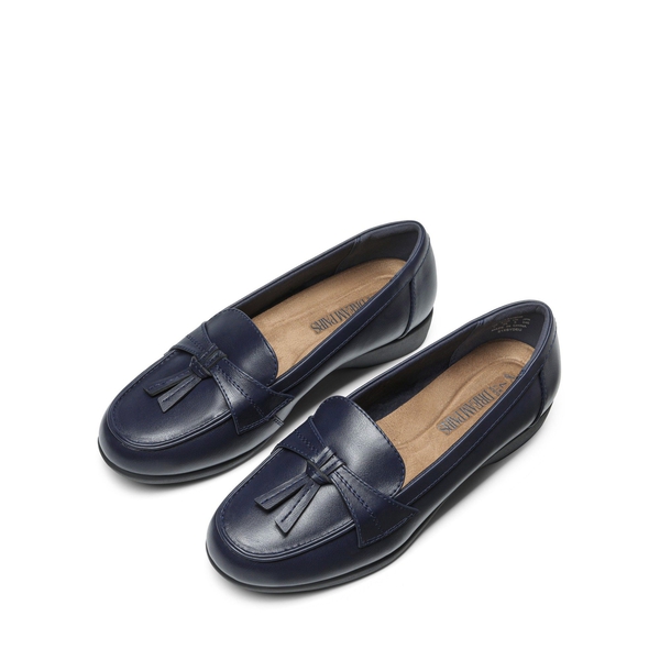 Arch Support Tassel Loafers - NAVY - 5