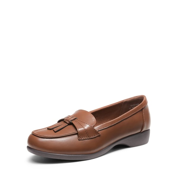 Arch Support Tassel Loafers - BROWN -  0
