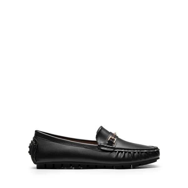 Flexible Casual Penny Loafers - BLACK - 3