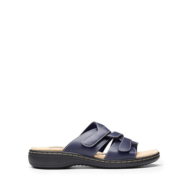 Arch Support Casual Slide Sandals - NAVY - 3