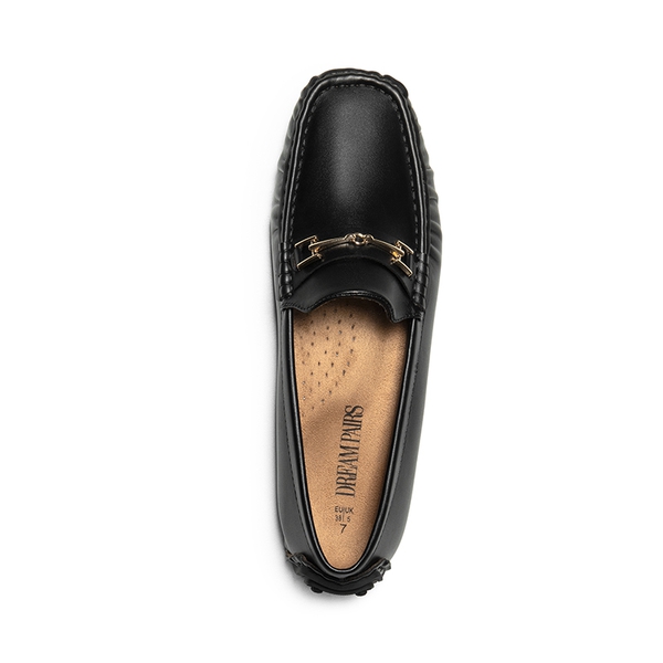 Flexible Casual Penny Loafers - BLACK - 5