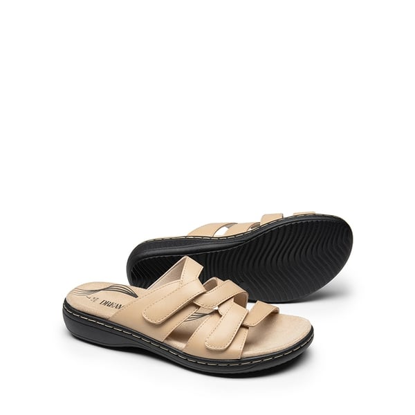 Arch Support Casual Slide Sandals - NUDE - 5