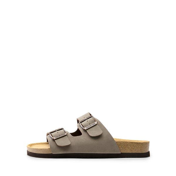 Lightweight Cushioned Slide Sandals - BROWN - 1