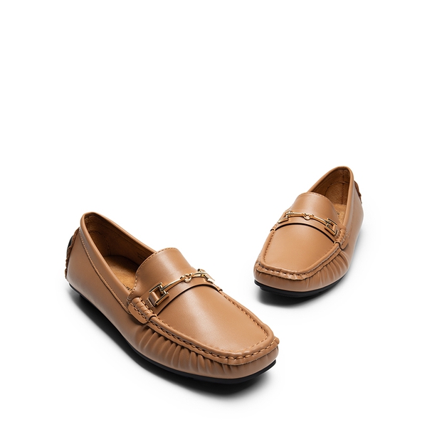 Flexible Casual Penny Loafers - TAN - 6