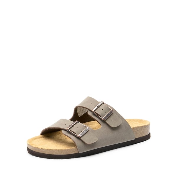 Lightweight Cushioned Slide Sandals - BROWN -  0