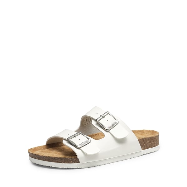 Lightweight Cushioned Slide Sandals - WHITE -  0