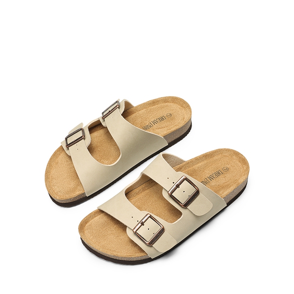 Lightweight Cushioned Slide Sandals - NUDE - 3