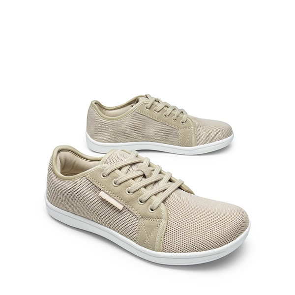 RY Lightweight Wide Toe Box Walking Sneakers - BEIGE - 5