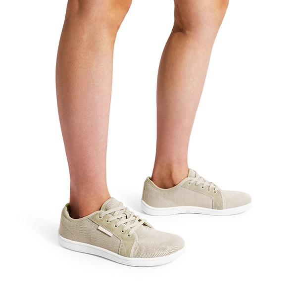 RY Lightweight Wide Toe Box Walking Sneakers - BEIGE - 6