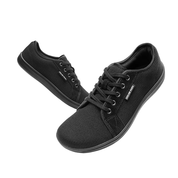 RY Lightweight Wide Toe Box Walking Sneakers - ALL BLACK - 3