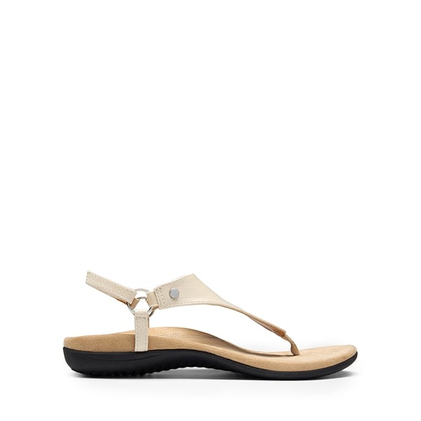 Arch Support Flat Thong Sandals - NUDE - 3