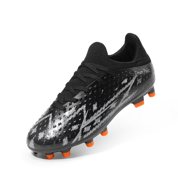 Boys' & Girls' Firm Groud Youth Soccer Cleats  - BLACK -  0