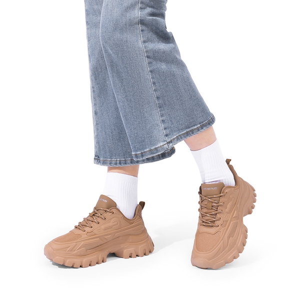 [Bold] Platform Lightweight Fashion Sneakers - TAN - 2