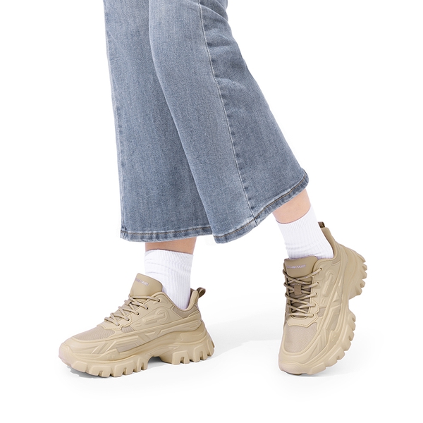 [Bold] Platform Lightweight Fashion Sneakers - APRICOT - 2