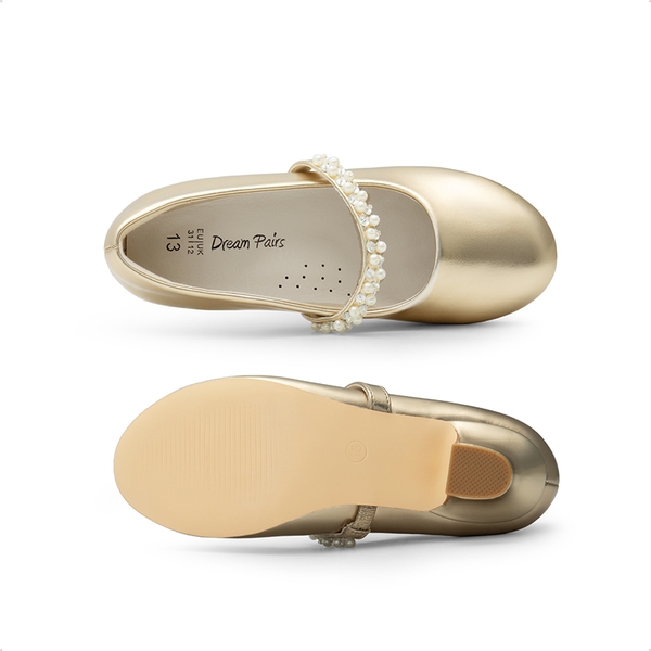 Princess Shoes Girls Mary-Jane Glitter Shoes Low Heel Princess