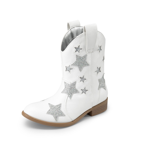Kids Slip On Glitter Cowboy Boots DREAM PAIRS