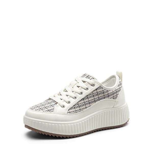 [Sky] Comfortable Platform Fashion Sneakers - BLUE STRIPE/WHITE -  0