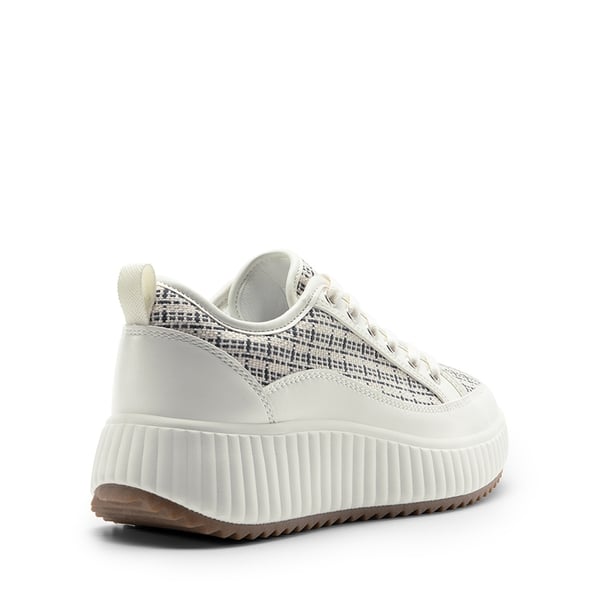 [Sky] Comfortable Platform Fashion Sneakers - BLUE STRIPE/WHITE - 5