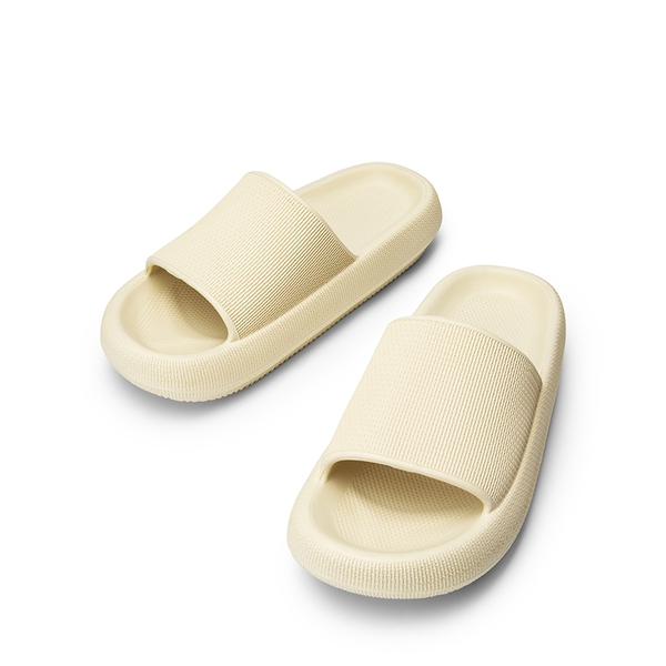 Lightweight Responsive Footbed Slippers - BEIGE - 6