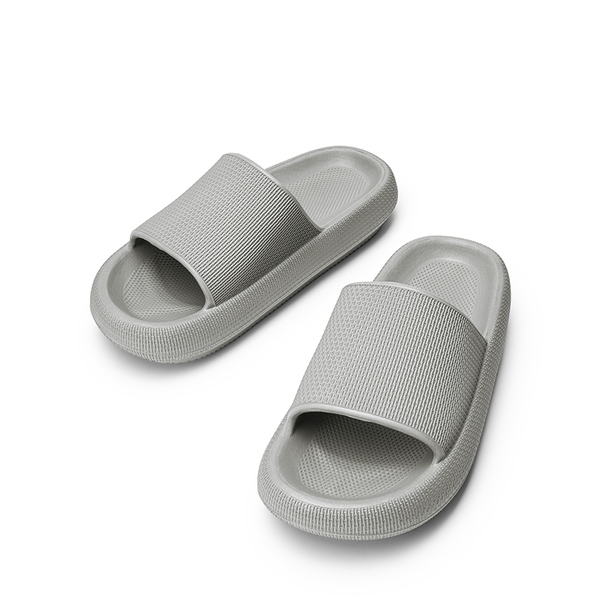Lightweight Responsive Footbed Slippers - GREY - 6