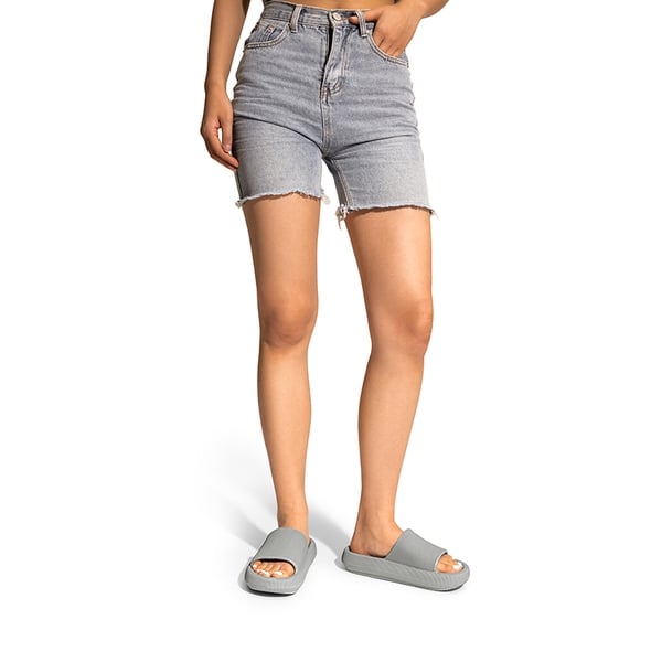 Lightweight Responsive Footbed Slippers - GREY - 1
