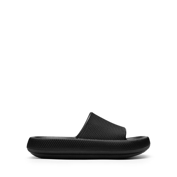Lightweight Responsive Footbed Slippers - BLACK - 3
