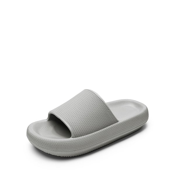 Lightweight Responsive Footbed Slippers - GREY -  0