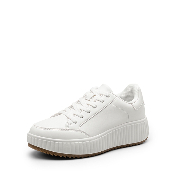 [Dee] Platform Fashion Sneakers - ALL WHITE-PU -  0