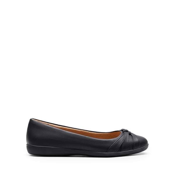 Comfortable Round-toe Flats - BLACK - 3