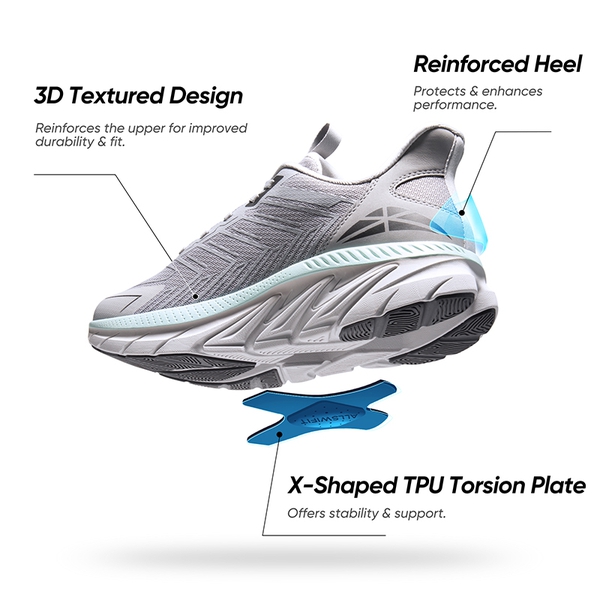[ALLSWIFIT 2.0] Men's Comfortable Non-Slip Workout Sneakers - GREY - 3