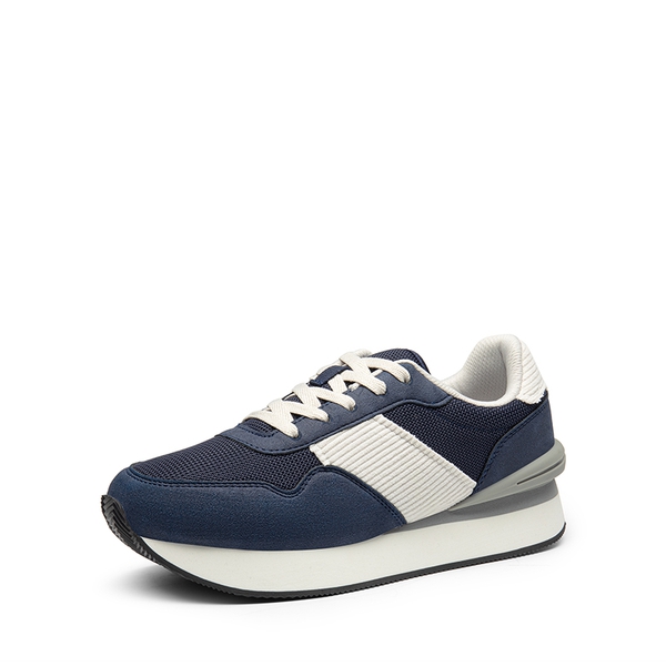 [Ray] Spliced Design Platform Fashion Sneakers - BLUE -  0