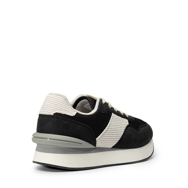 [Ray] Spliced Design Platform Fashion Sneakers - BLACK - 5